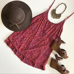 Forever21 Vibrant Patterned Tiered Dress